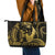 Gold Hawaii Ikaika Warrior Leather Tote Bag Hawaiian Power