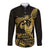 Gold Hawaii Ikaika Warrior Long Sleeve Button Shirt Hawaiian Power