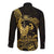 Gold Hawaii Ikaika Warrior Long Sleeve Button Shirt Hawaiian Power