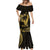 Gold Hawaii Ikaika Warrior Mermaid Dress Hawaiian Power