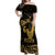 Gold Hawaii Ikaika Warrior Off Shoulder Maxi Dress Hawaiian Power