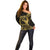 Gold Hawaii Ikaika Warrior Off Shoulder Sweater Hawaiian Power