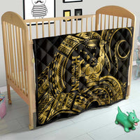 Gold Hawaii Ikaika Warrior Quilt Hawaiian Power LT14 - Polynesian Pride