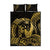 Gold Hawaii Ikaika Warrior Quilt Bed Set Hawaiian Power