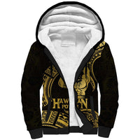 Gold Hawaii Ikaika Warrior Sherpa Hoodie Hawaiian Power LT14 Unisex Gold - Polynesian Pride