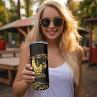 Gold Hawaii Ikaika Warrior Skinny Tumbler Hawaiian Power LT14 - Polynesian Pride