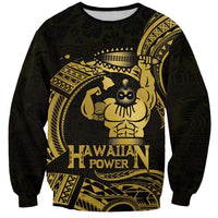 Gold Hawaii Ikaika Warrior Sweatshirt Hawaiian Power LT14 Unisex Gold - Polynesian Pride