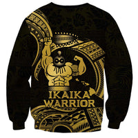 Gold Hawaii Ikaika Warrior Sweatshirt Hawaiian Power LT14 - Polynesian Pride