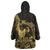 Gold Hawaii Ikaika Warrior Wearable Blanket Hoodie Hawaiian Power