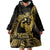 Gold Hawaii Ikaika Warrior Wearable Blanket Hoodie Hawaiian Power