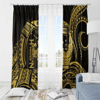 Gold Hawaii Ikaika Warrior Window Curtain Hawaiian Power LT14 - Polynesian Pride