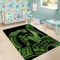 Green Hawaii Ikaika Warrior Area Rug Hawaiian Power LT14 - Polynesian Pride