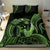 Green Hawaii Ikaika Warrior Bedding Set Hawaiian Power