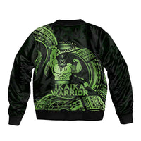 Green Hawaii Ikaika Warrior Bomber Jacket Hawaiian Power LT14 - Polynesian Pride