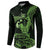 Green Hawaii Ikaika Warrior Button Sweatshirt Hawaiian Power