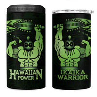 Green Hawaii Ikaika Warrior 4 in 1 Can Cooler Tumbler Hawaiian Power LT14 One Size: 16 oz Green - Polynesian Pride