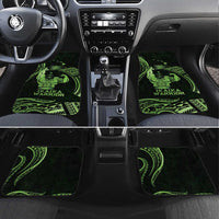 Green Hawaii Ikaika Warrior Car Mats Hawaiian Power LT14 Set 4pcs Green - Polynesian Pride