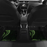 Green Hawaii Ikaika Warrior Car Mats Hawaiian Power LT14 Set 2pcs - Back Green - Polynesian Pride