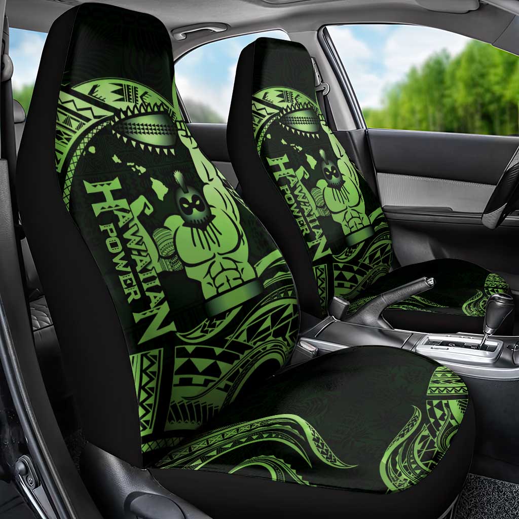 Green Hawaii Ikaika Warrior Car Seat Cover Hawaiian Power LT14 - Polynesian Pride