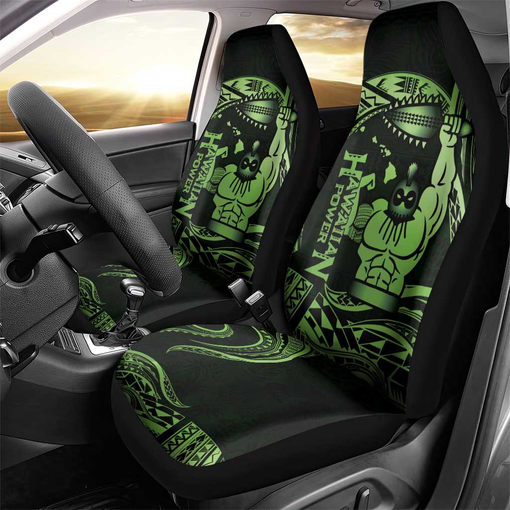 Green Hawaii Ikaika Warrior Car Seat Cover Hawaiian Power LT14 - Polynesian Pride