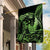 Green Hawaii Ikaika Warrior Garden Flag Hawaiian Power