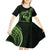 Green Hawaii Ikaika Warrior Kid Short Sleeve Dress Hawaiian Power