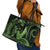 Green Hawaii Ikaika Warrior Leather Tote Bag Hawaiian Power