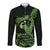 Green Hawaii Ikaika Warrior Long Sleeve Button Shirt Hawaiian Power