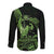 Green Hawaii Ikaika Warrior Long Sleeve Button Shirt Hawaiian Power