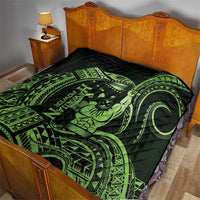 Green Hawaii Ikaika Warrior Quilt Hawaiian Power LT14 - Polynesian Pride