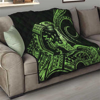 Green Hawaii Ikaika Warrior Quilt Hawaiian Power LT14 - Polynesian Pride