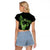 Green Hawaii Ikaika Warrior Raglan Cropped T Shirt Hawaiian Power