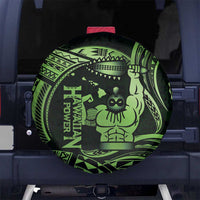 Green Hawaii Ikaika Warrior Spare Tire Cover Hawaiian Power LT14 No hole Green - Polynesian Pride
