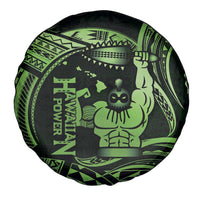 Green Hawaii Ikaika Warrior Spare Tire Cover Hawaiian Power LT14 - Polynesian Pride