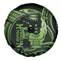 Green Hawaii Ikaika Warrior Spare Tire Cover Hawaiian Power LT14 - Polynesian Pride
