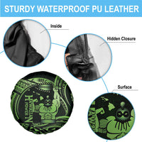 Green Hawaii Ikaika Warrior Spare Tire Cover Hawaiian Power LT14 - Polynesian Pride