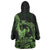 Green Hawaii Ikaika Warrior Wearable Blanket Hoodie Hawaiian Power