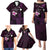 Personalised Hawaii King Kamehameha Day Family Matching Puletasi and Hawaiian Shirt Plumeria With Kakau Pattern - Purple