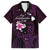 Personalised Hawaii King Kamehameha Day Family Matching Puletasi and Hawaiian Shirt Plumeria With Kakau Pattern - Purple