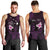 Personalised Hawaii King Kamehameha Day Men Tank Top Plumeria With Kakau Pattern - Purple