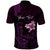 Personalised Hawaii King Kamehameha Day Polo Shirt Plumeria With Kakau Pattern - Purple