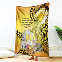 Polynesia Easter Day Blanket He Is Risen Lilium Longiflorum Polynesian Pattern LT14 - Polynesian Pride