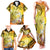 Polynesia Easter Day Family Matching Tank Maxi Dress and Hawaiian Shirt He Is Risen Lilium Longiflorum Polynesian Pattern