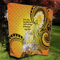 Polynesia Easter Day Quilt He Is Risen Lilium Longiflorum Polynesian Pattern LT14 - Polynesian Pride