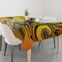 Polynesia Easter Day Tablecloth He Is Risen Lilium Longiflorum Polynesian Pattern LT14 - Polynesian Pride