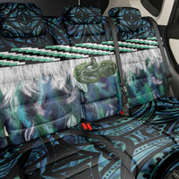 Turquoise Traditional Cloak Aotearoa Back Car Seat Cover Maori Paua Shell Korowai Pattern LT14 - Polynesian Pride