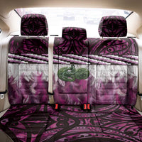 Pink Traditional Cloak Aotearoa Back Car Seat Cover Maori Paua Shell Korowai Pattern LT14 - Polynesian Pride