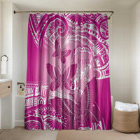 Polynesia Breast Cancer Awareness Bathroom Set Think Pink Ribbon Polynesian Butterflies LT14 Shower Curtain Only Pink - Polynesian Pride