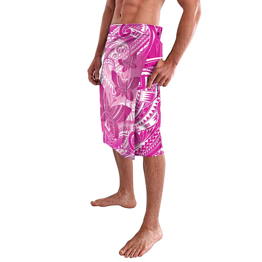 Personalised Polynesia Breast Cancer Awareness Lavalava Think Pink Ribbon Polynesian Butterflies LT14 - Polynesian Pride