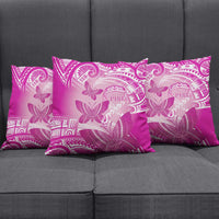 Polynesia Breast Cancer Awareness Pillow Cover Think Pink Ribbon Polynesian Butterflies LT14 - Polynesian Pride